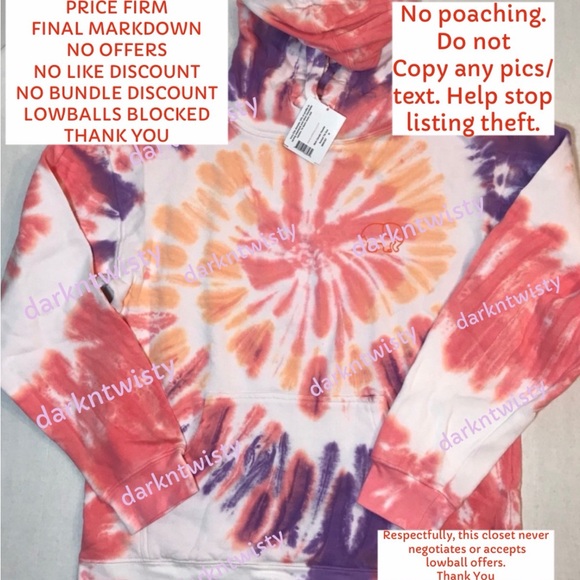 ivory ella Tops - PRICE FIRM BNWT Ivory Ella Sunset Tie Dye Medium GREAT HOODIE! FINAL PRICE